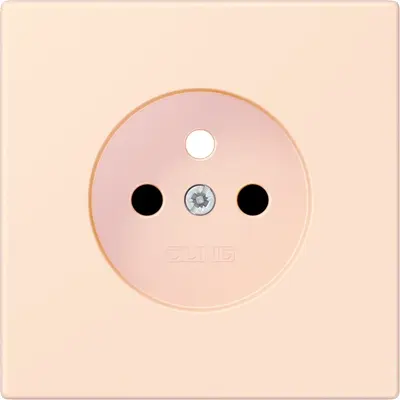 JUNG centraalplaat wandcontactdoos penaarde Safety+ orange pale 226 (LC 1521 FKI PL-1 226)