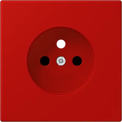 JUNG centraalplaat wandcontactdoos penaarde Safety+ rouge vermillon 31 227 (LC 1521 FKI PL-1 227)