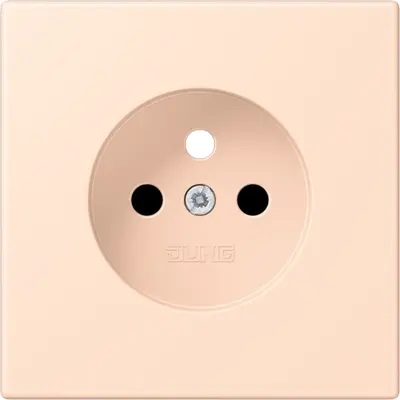 JUNG centraalplaat wandcontactdoos penaarde Safety+ rose pale 228 (LC 1521 FKI PL-1 228)