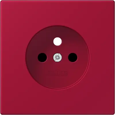 JUNG centraalplaat wandcontactdoos penaarde Safety+ rouge carmin 229 (LC 1521 FKI PL-1 229)