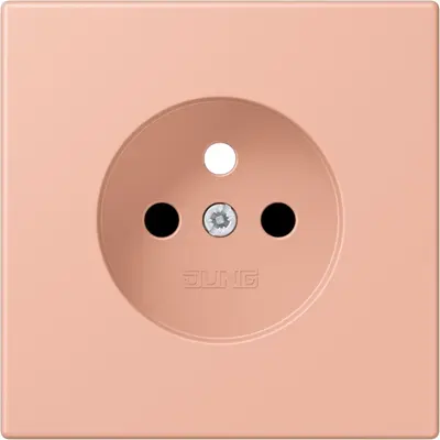 JUNG centraalplaat wandcontactdoos penaarde Safety+ rose clair (LC 1521 FKI PL-1 231)