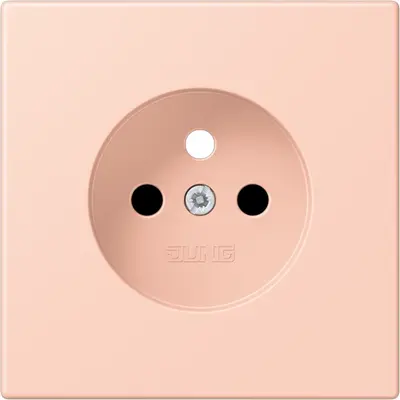 JUNG centraalplaat wandcontactdoos penaarde Safety+ l'ocre rouge clair 234 (LC 1521 FKI PL-1 234)