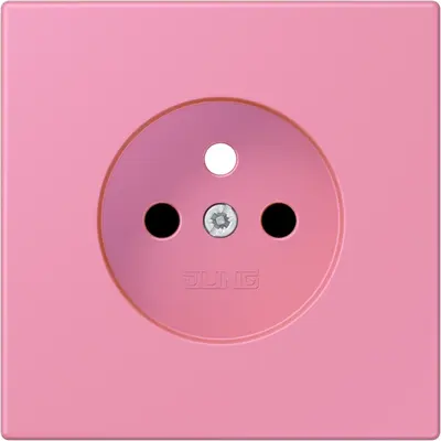 JUNG centraalplaat wandcontactdoos penaarde Safety+ rose vif 246 (LC 1521 FKI PL-1 246)