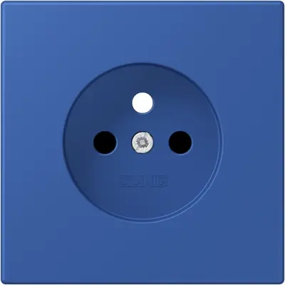JUNG centraalplaat wandcontactdoos penaarde Safety+ bleu outremer 59 253 (LC 1521 FKI PL-1 253)
