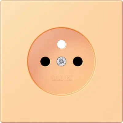 JUNG centraalplaat wandcontactdoos penaarde Safety+ terre sienne clair 59 258 (LC 1521 FKI PL-1 258)