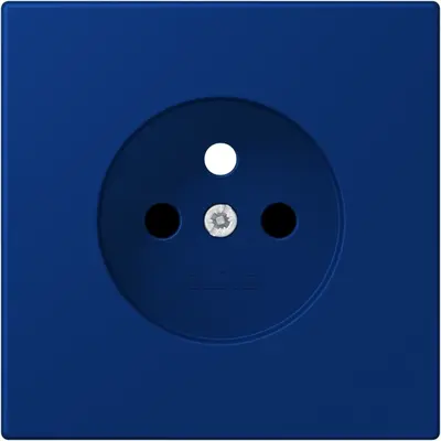 JUNG centraalplaat wandcontactdoos penaarde Safety+ bleu outremer fonce 261 (LC 1521 FKI PL-1 261)
