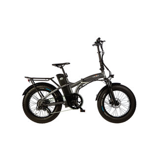 Electric folding bike - Lacros Mustang S4 Fat Bike - Matt Gray