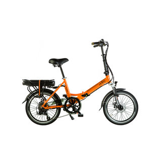 Electric folding bike - Lacros Scamper S200 - Matt Orange