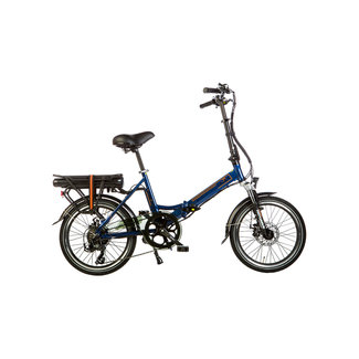 Vélo pliant électrique - Lacros Scamper S200 - Bleu Mat