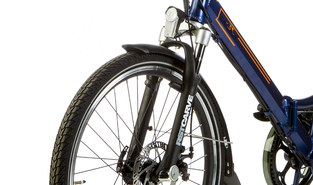 elektrische vouwfiets, lacros, scamper s200xl, matblauw