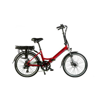 Vélo pliant électrique - Lacros Scamper S200XL - Rouge Mat