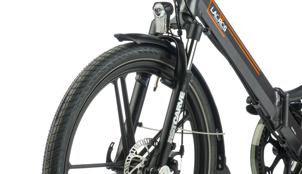 elektrische vouwfiets, lacros scamper s400xl, grijs