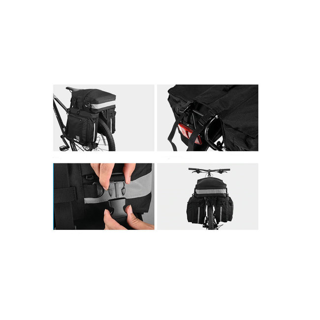 Sahoo 3-In-1 Fahrradtasche 37 Liter