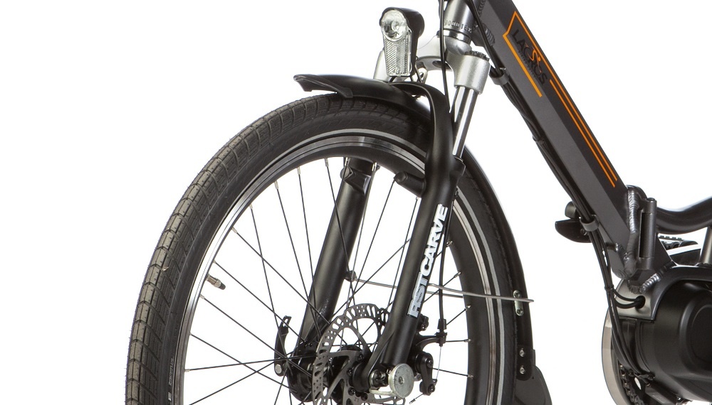 elektrische vouwfiets, lacros scamper s600xl, grijs, middenmotor