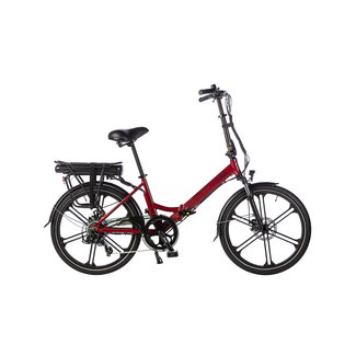 Vélo pliant électrique - Lacros Scamper S400XL - Rouge Mat