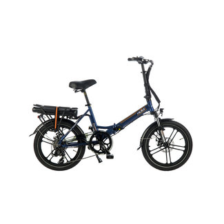 Electric folding bike - Lacros Scamper S400 - Matt Blue