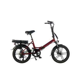 Vélo pliant électrique - Lacros Scamper S400 - Rouge Mat
