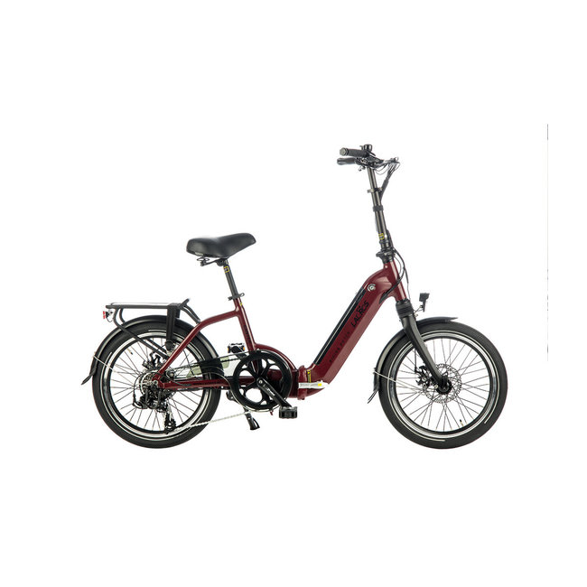 Vélo pliant électrique Lacros Canter C200 - Rouge Mat
