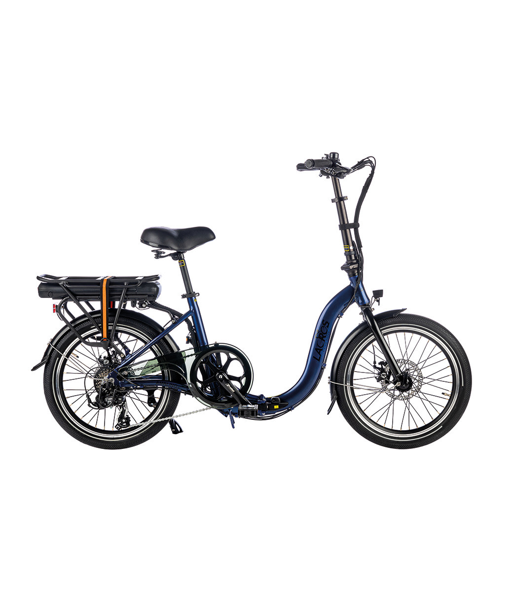 Electric folding bike - Lacros Ambling A200 - Matt Blue - Lacros