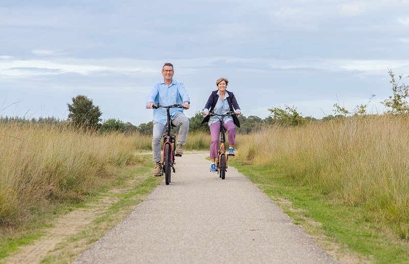 healthy on an electric folding bike