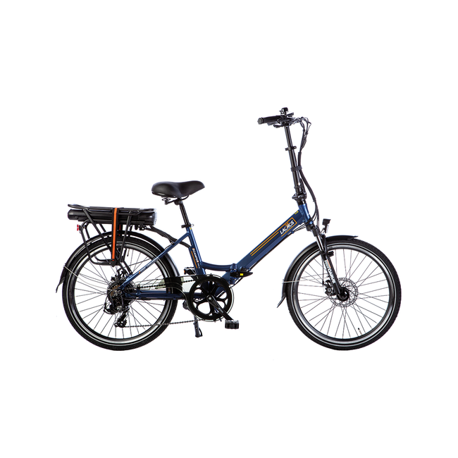 Electric folding bike Lacros Scamper S200XL - Matt Blue
