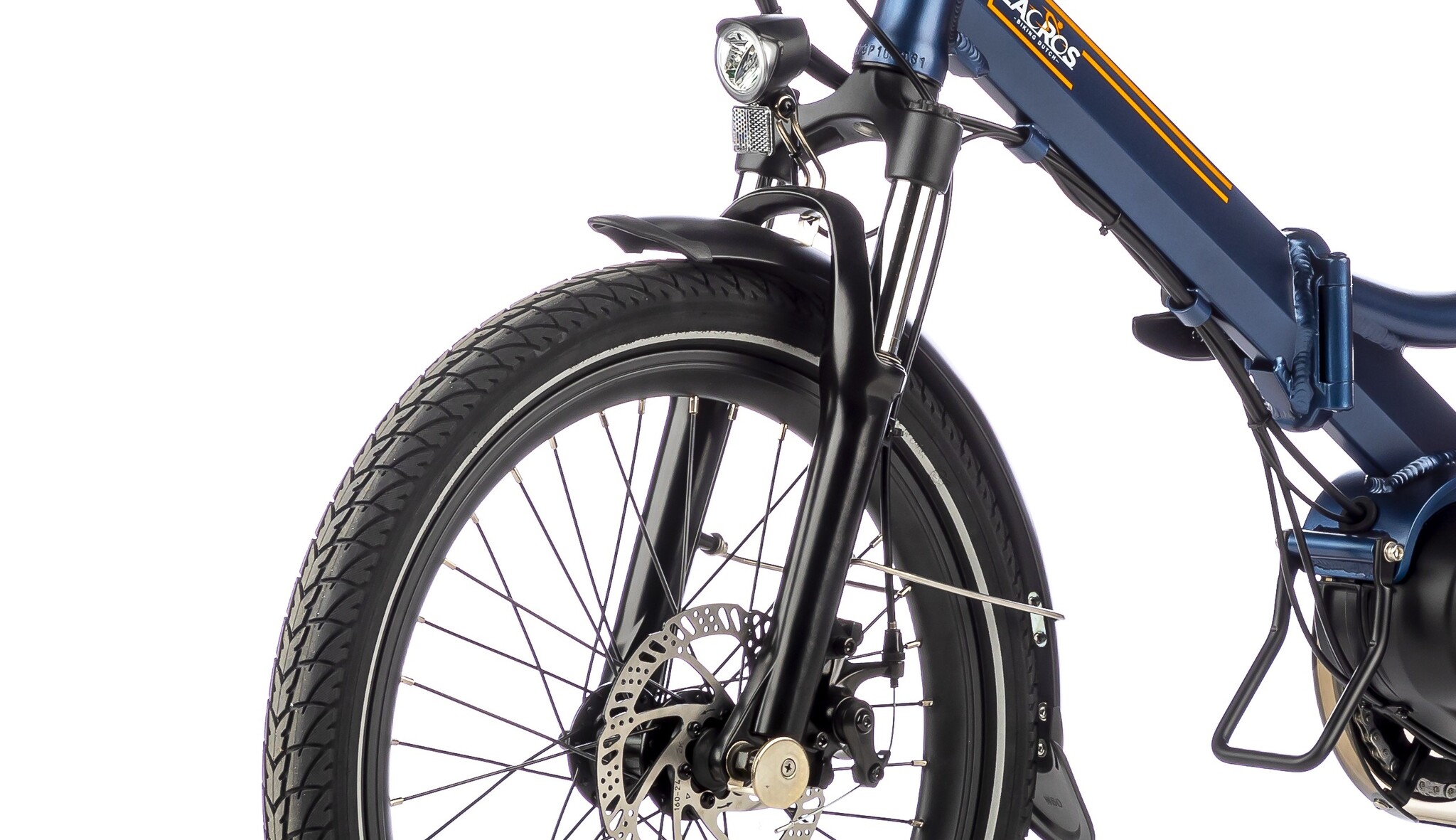 velo pliant electrique, lacros scamper s600, bleu