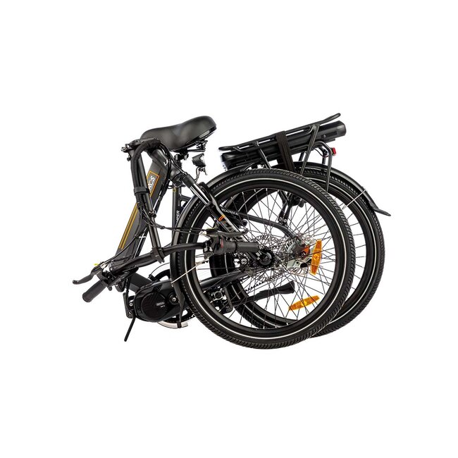 Elektrische vouwfiets Lacros Scamper S600XL M410 belt middenmotor