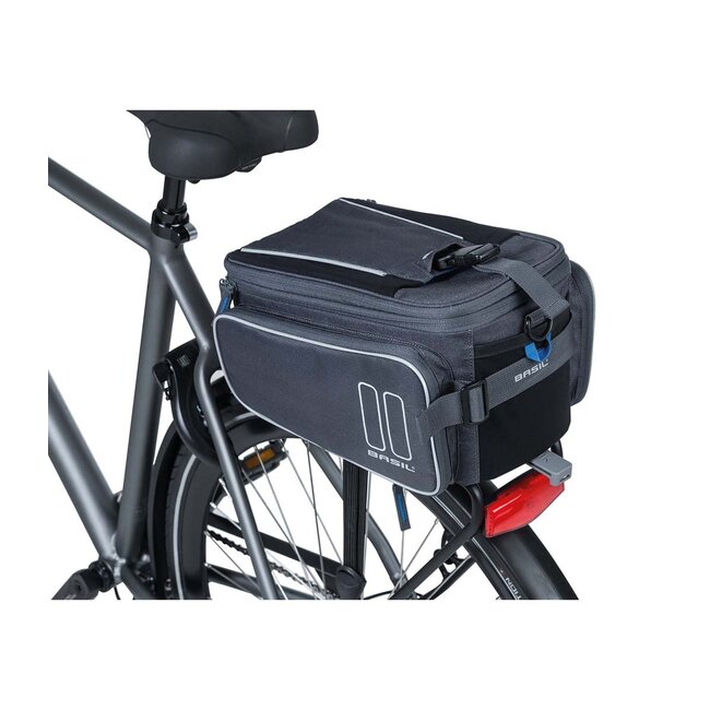Basil Sport Top Bag 7-15 Liter Graphit/blau