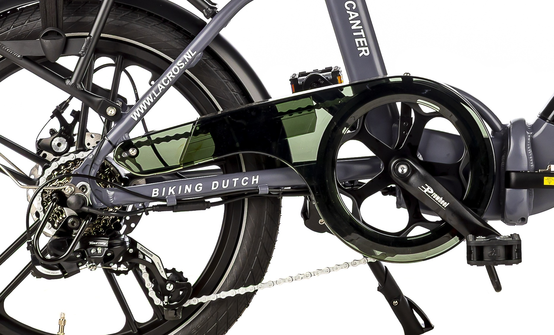 elektrische vouwfiets, lacros canter c200, zwart