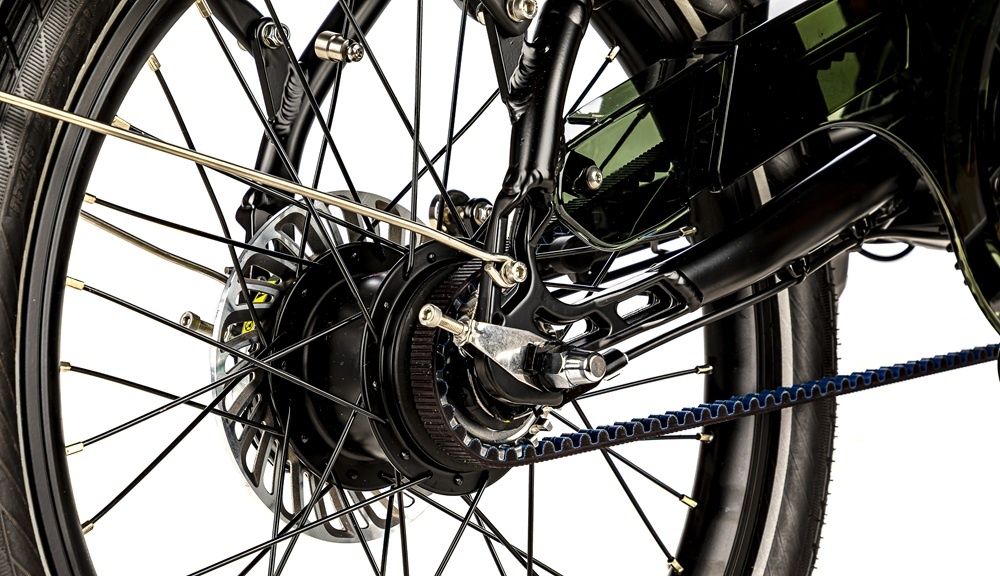 electric folding bike, lacros scamper s600xl, rood