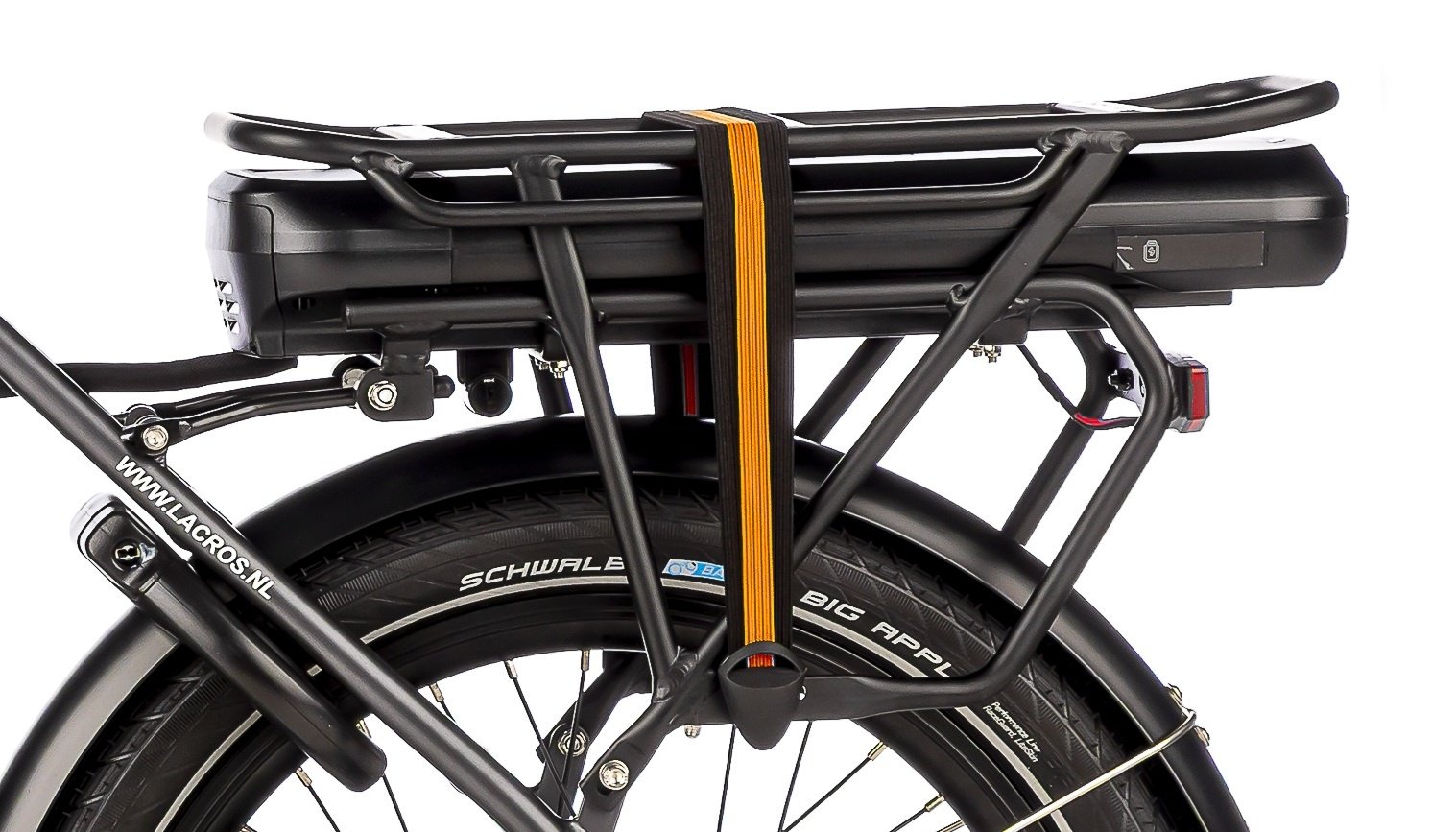 electric folding bike, lacros scamper s600xl, red