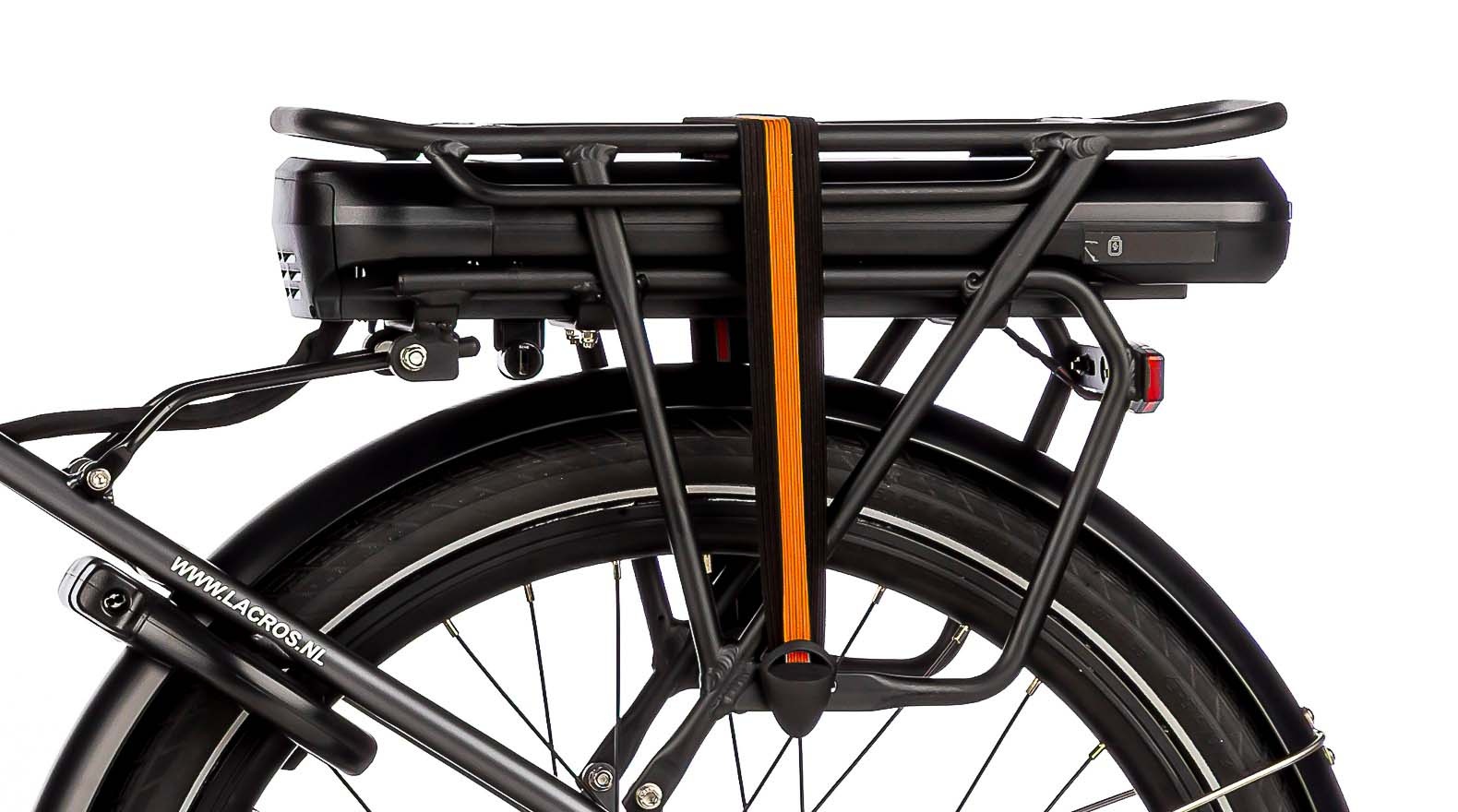 elektrische vouwfiets, lacros scamper S600XL, matzwart, middenmotor