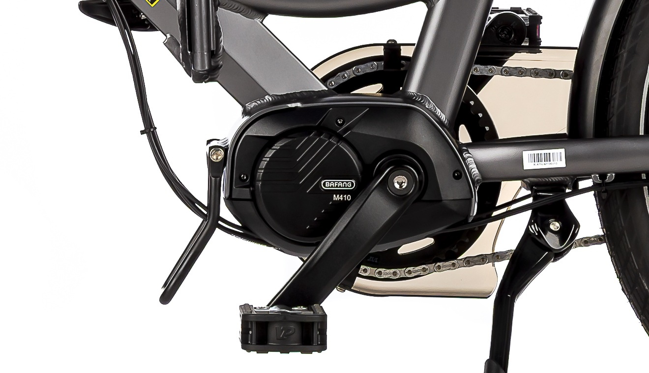 elektrische vouwfiets, lacros scamper S600XL, matzwart, middenmotor