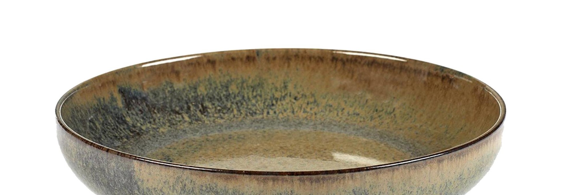Surface deep plate of earthenware 21 cm
