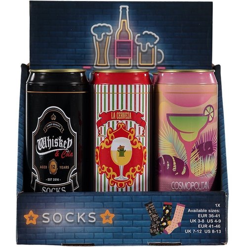 Apollo Cocktail sokken met print 1-paar