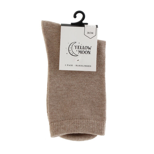 Yellow Moon Lurex glitter kindersokjes