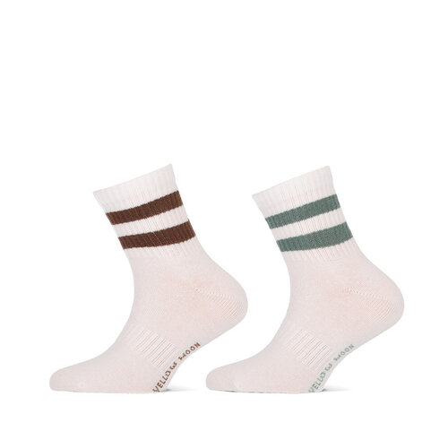 Yellow Moon Kindersokjes quarter Streep