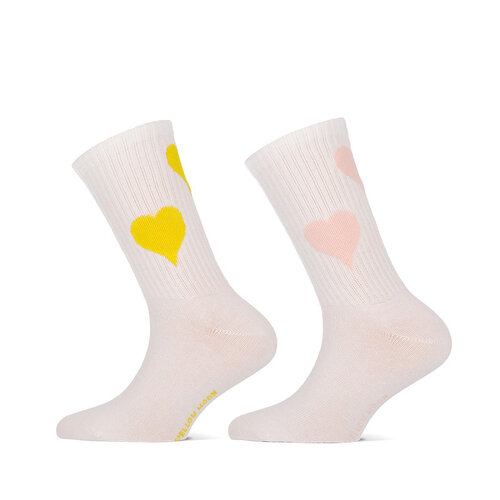 Yellow Moon Kinder sportieve sok met hartjes
