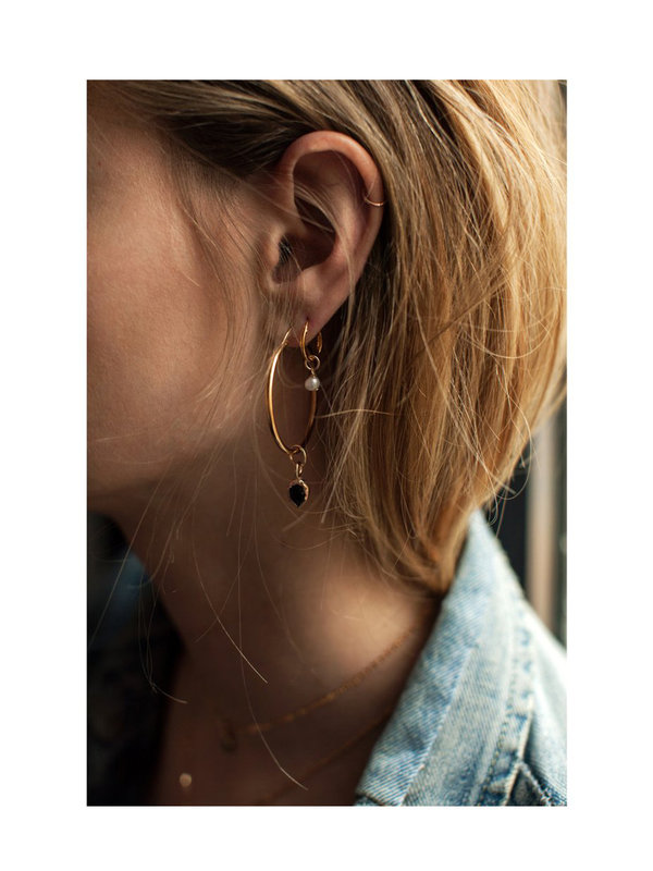 Perla Earring Gold Bobby Rose Perla Earring Gold