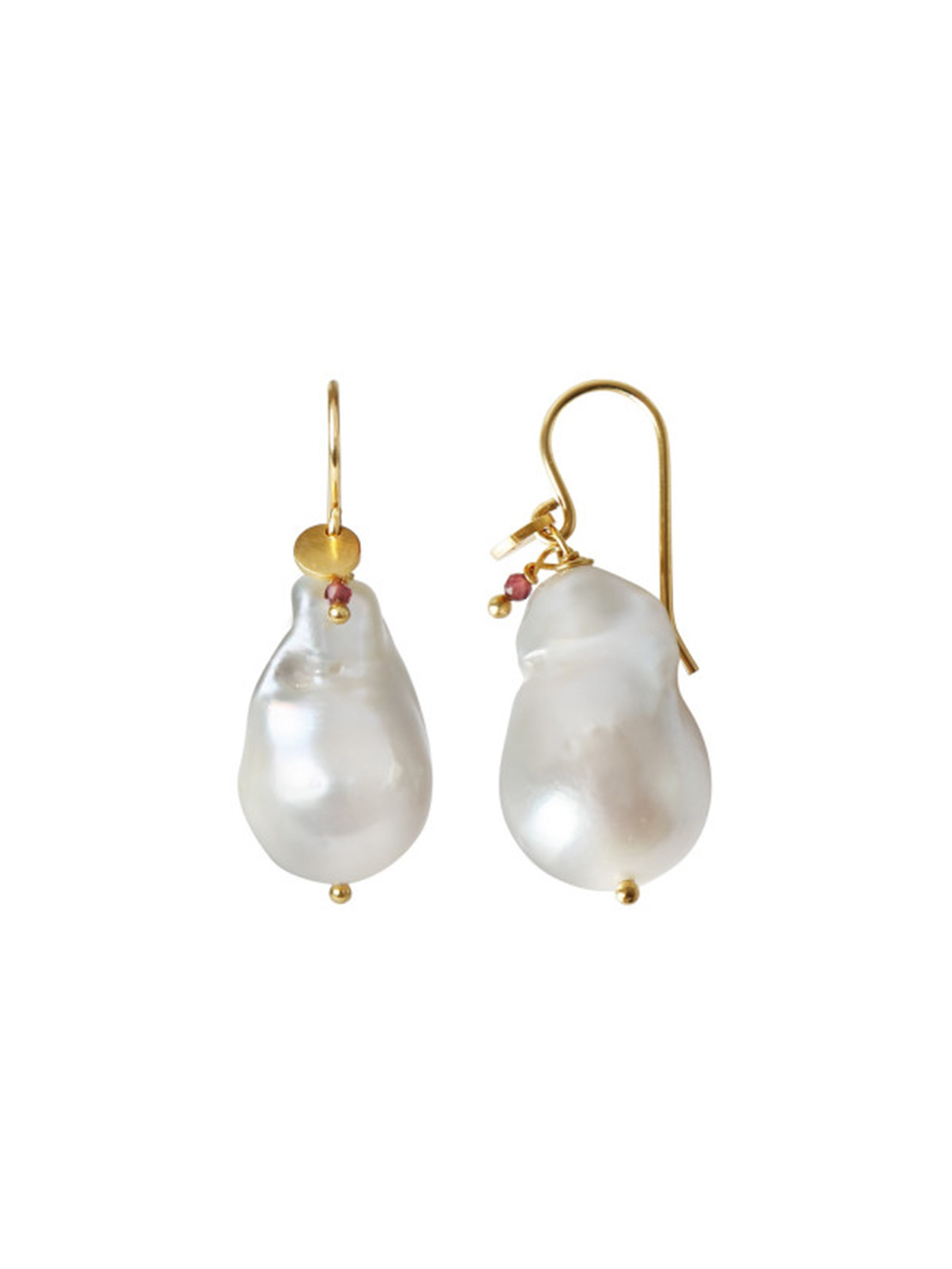 STINE A Baroque Pearl Earring Gemstone - by Sara
