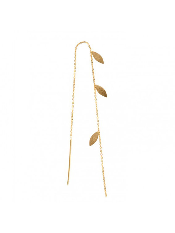 Stine A Three Leaves Earring Piece Gold