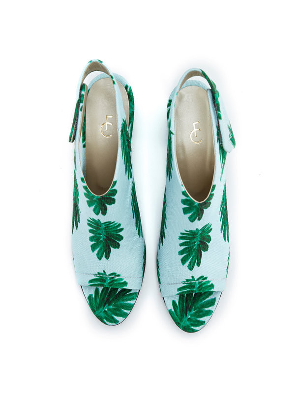 Fabienne Chapot Christie Pump Light Blue-Leaf Green