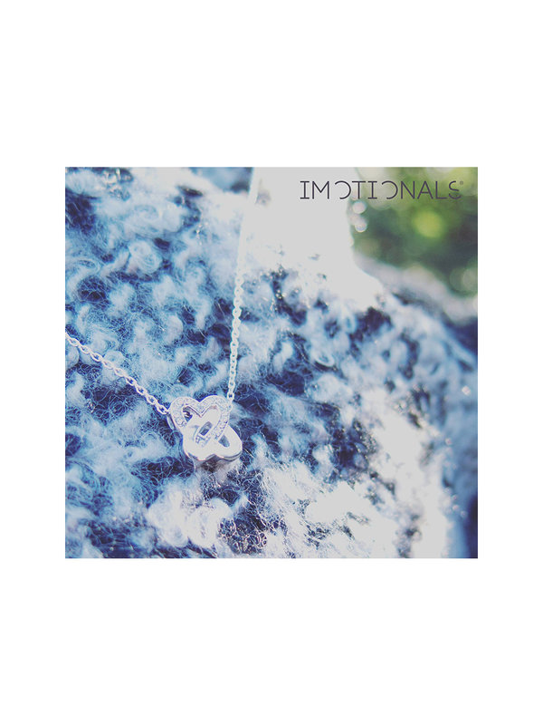 Imotionals Bedeltje 2 Hartjes Swarovksi