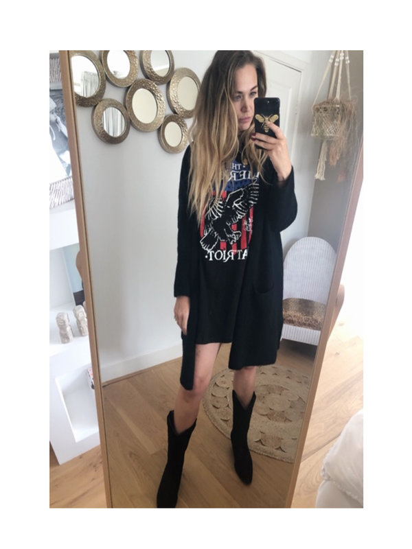 American T-Shirt Dress By Sara Collection American T-Shirt Dress