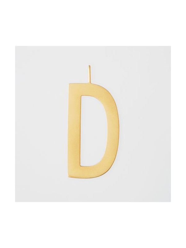 Design Letters Archetype Charm 30mm Gold D