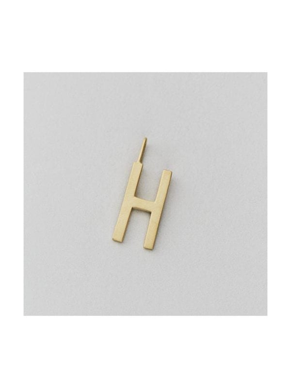 Design Letters Archetype Charm 16 mm Gold H