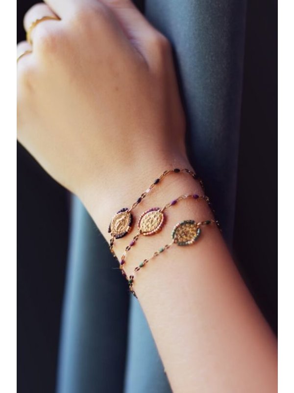 Armband Orientaalse Munt Zwart/Goud My Jewellery Armband Orientaalse Munt Zwart/Goud