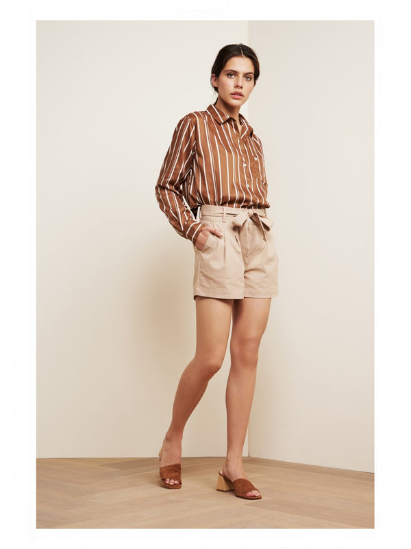 Dharma Blouse Toffee Brown Fabienne Chapot Dharma Blouse Toffee Brown