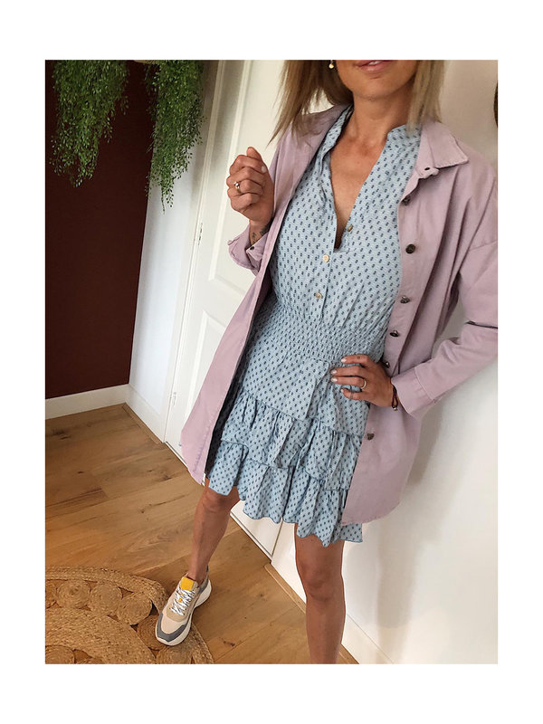 Milou Dress Blue By Sara Collection Milou Dress Blue