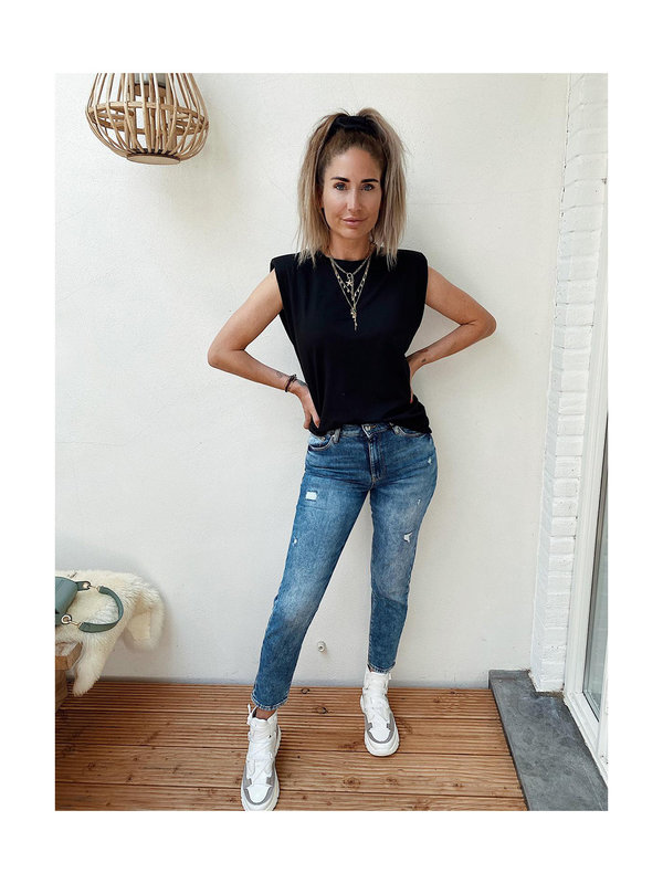 Rianne Top Zwart One Size By Sara Collection Rianne Top Zwart One Size